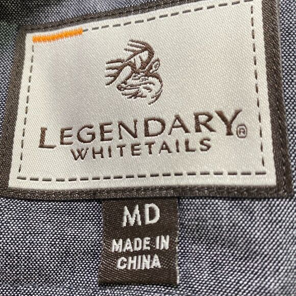 Legendary Whitetails Women’s Size Medium Plaid Flannel Shirt Red/Black Flip Cuff - Picture 12 of 14